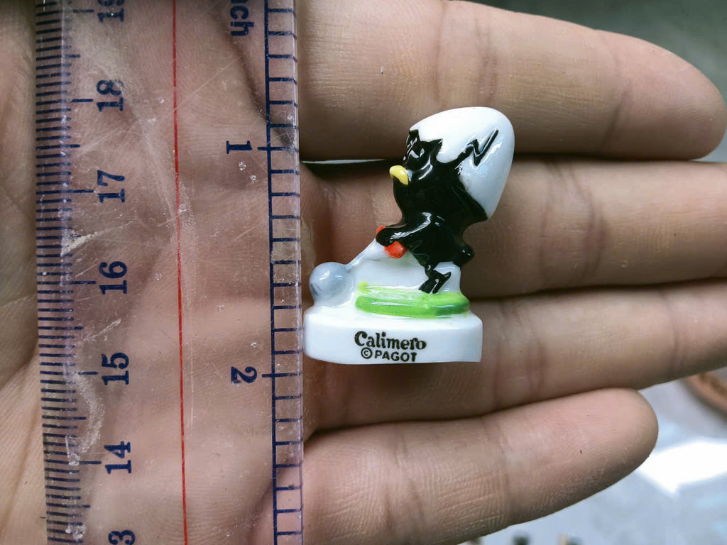 Calimero "Sports & Olympics" Miniature Porcelain Figurines - Complete Set of 10 Collectible Fèves