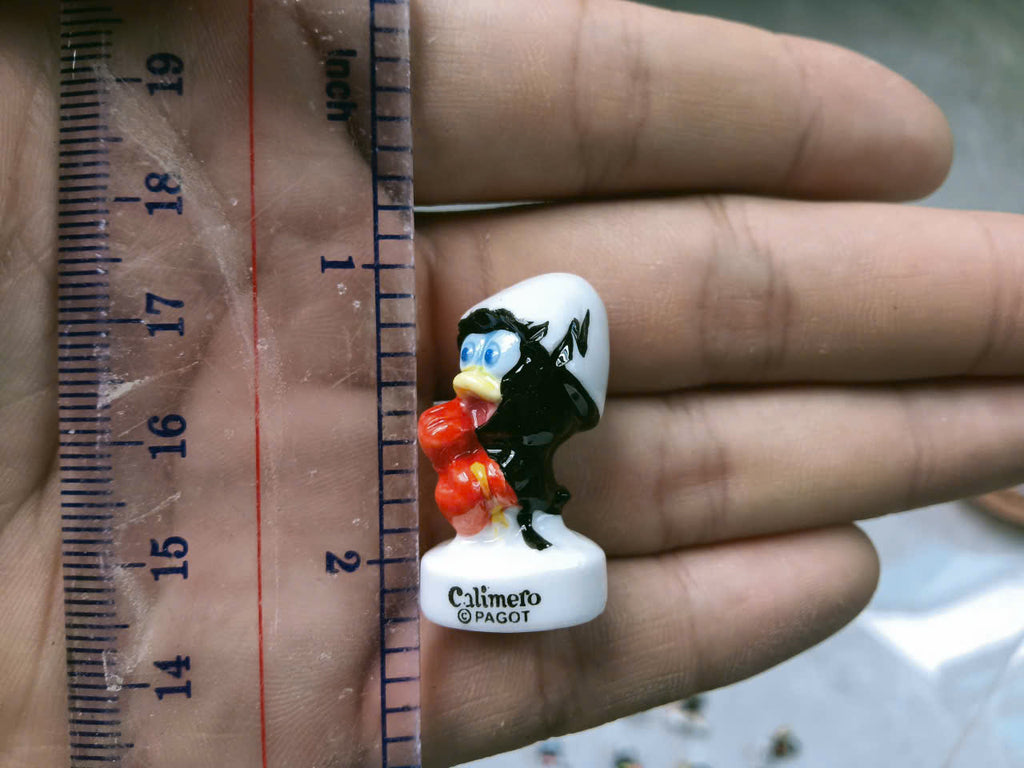 Calimero "Sports & Olympics" Miniature Porcelain Figurines - Complete Set of 10 Collectible Fèves