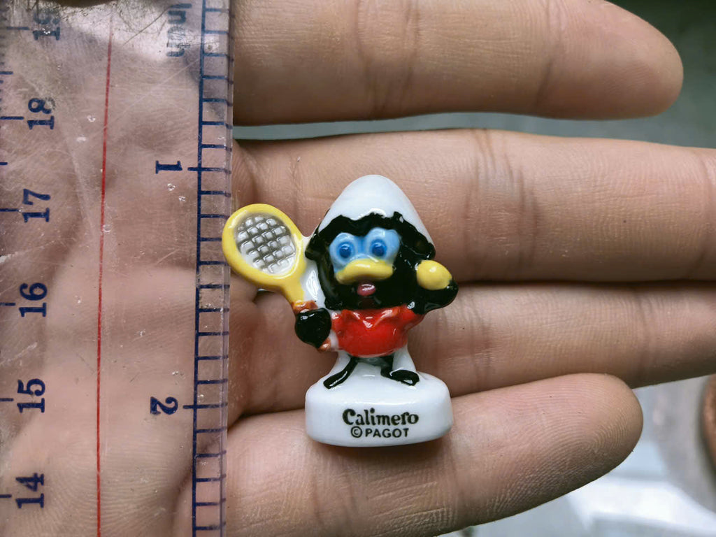 Calimero "Sports & Olympics" Miniature Porcelain Figurines - Complete Set of 10 Collectible Fèves