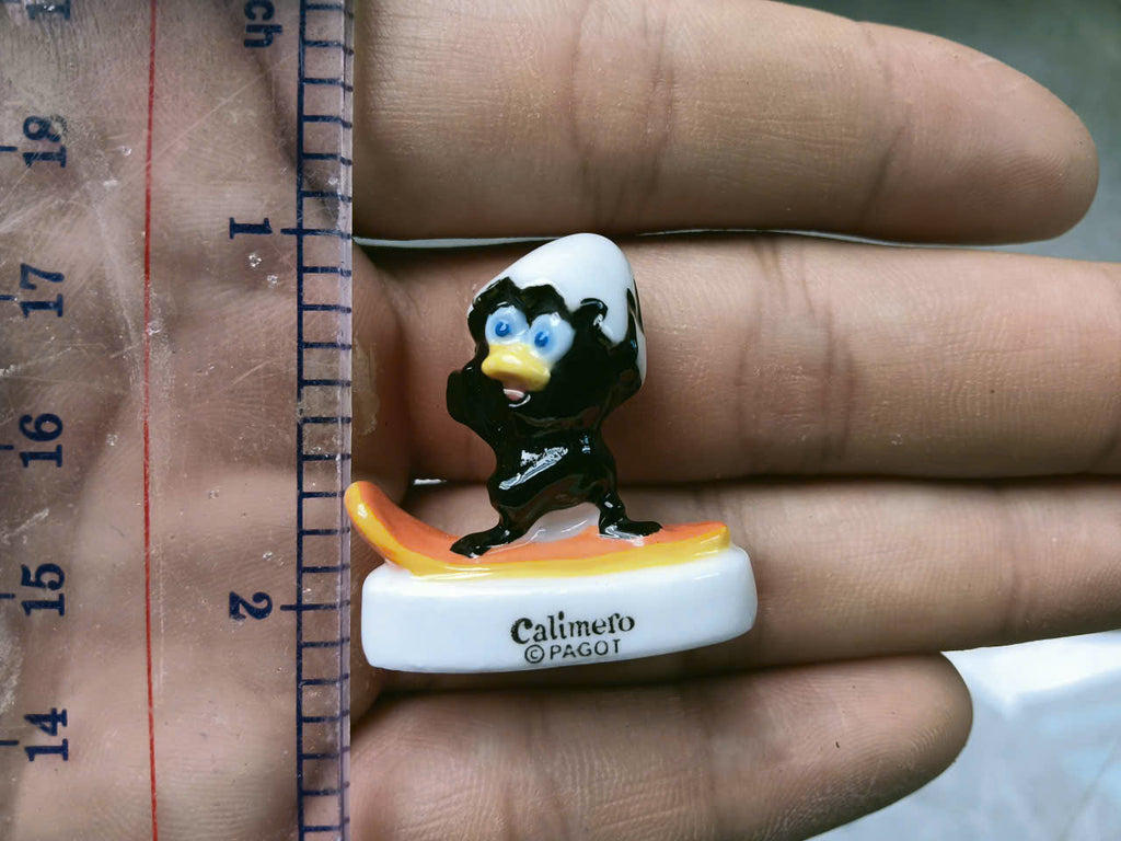 Calimero "Sports & Olympics" Miniature Porcelain Figurines - Complete Set of 10 Collectible Fèves
