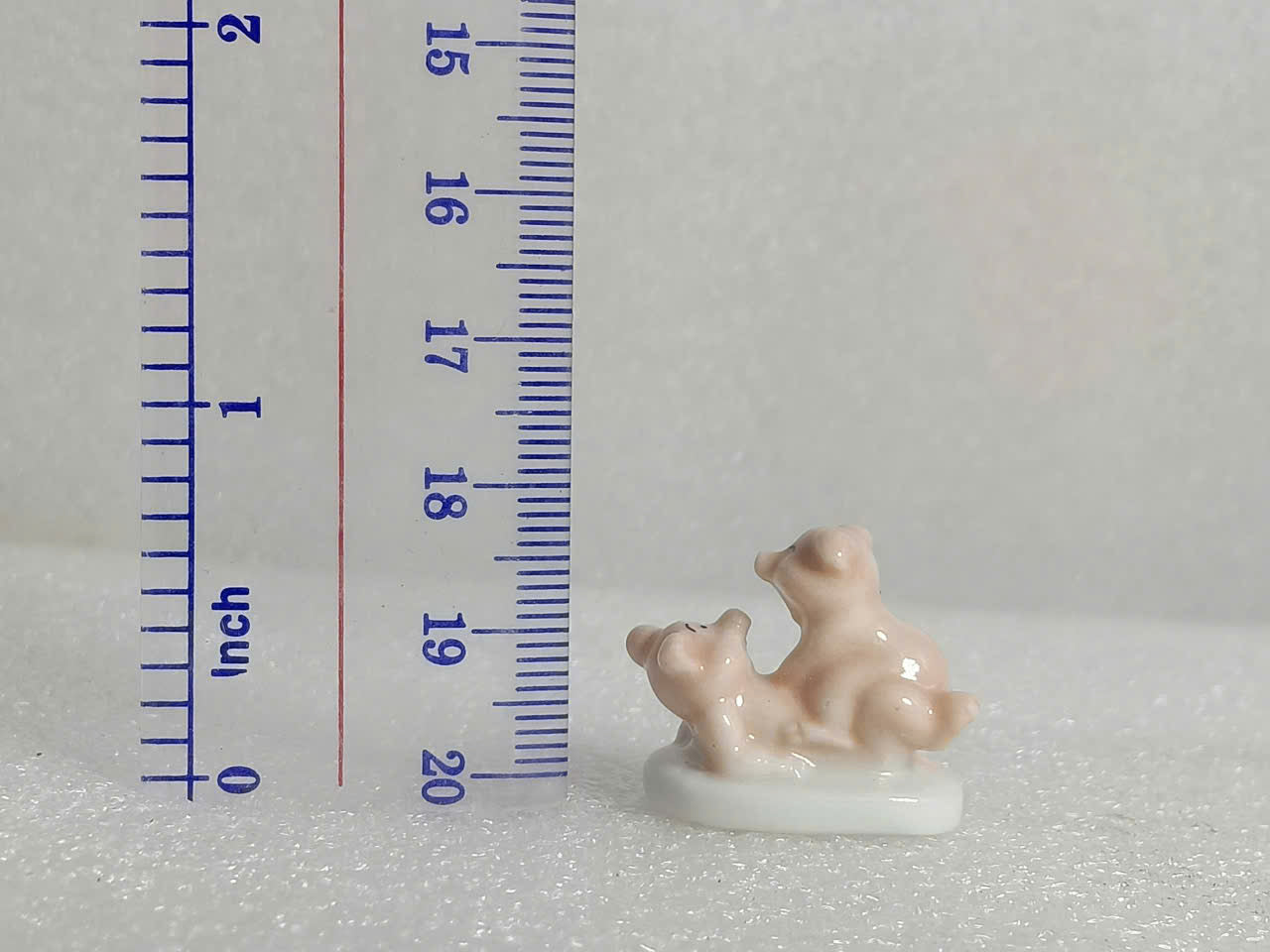 Vintage Miniature Pink Ceramic Piggy Figurines - Collectible French King Cake Charms