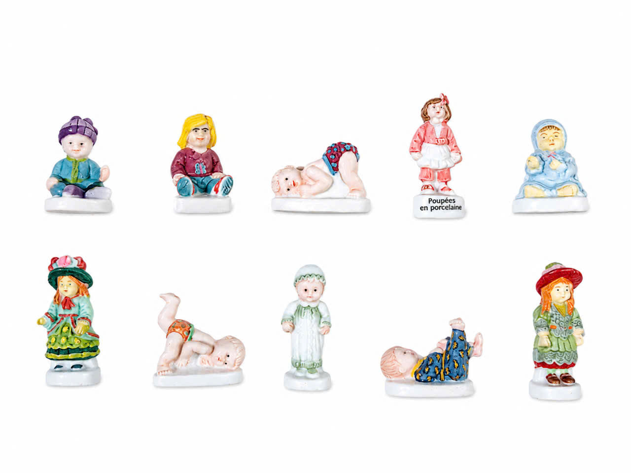 [Pick Your Own] Vintage French Fèves Porcelain Miniature Dolls – "Poupées en porcelaine