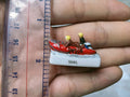 French Fève Miniature Porcelain Fireman Figurine – Individual Collectible Emergency Services King Cake Charm