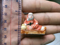 French Fève Miniature Porcelain Santa Claus Figurine – Individual Collectible Christmas King Cake Charm