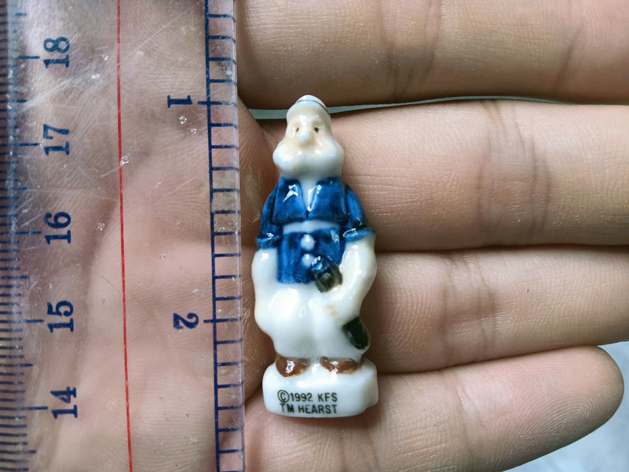 French Fève Miniature Porcelain Santa Claus Figurine – Individual Collectible Christmas King Cake Charm