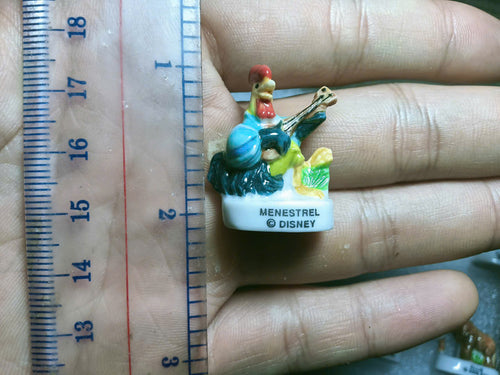 French Fève Miniature Porcelain Disney Character Figurine – Individual Collectible Toy Story & Jungle Book King Cake Charm