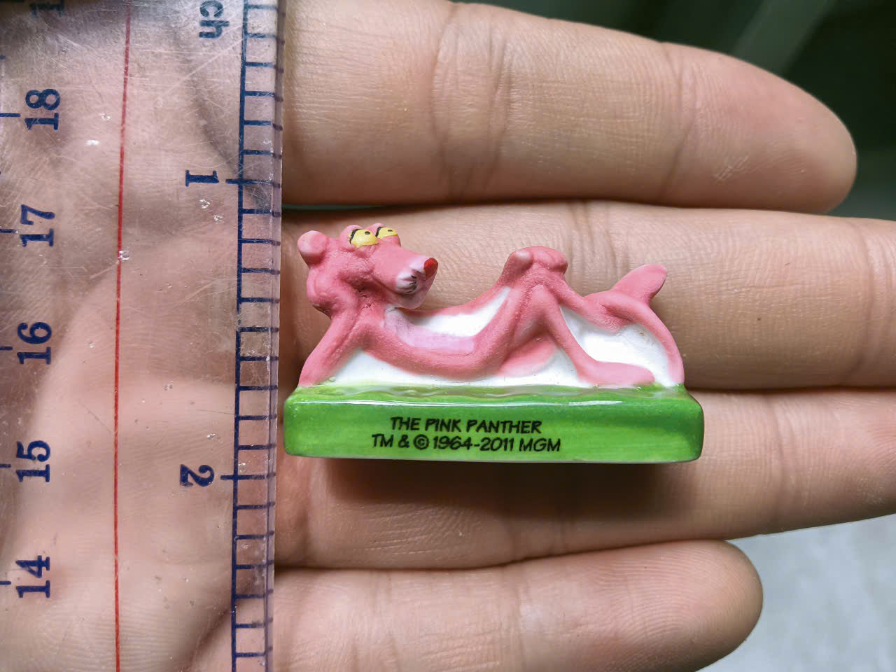 French Fève Miniature Porcelain Pink Panther Figurine – Individual Collectible United Artists King Cake Charm