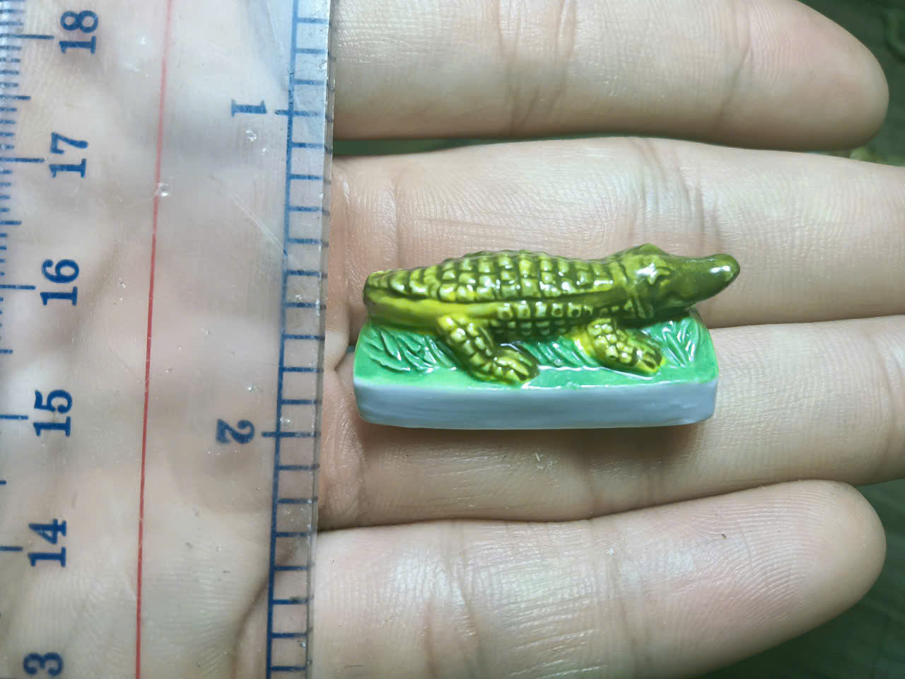 French Fève Miniature Porcelain Animal Figurine – Individual Collectible Badger, Crocodile & Prairie Dog King Cake Charm