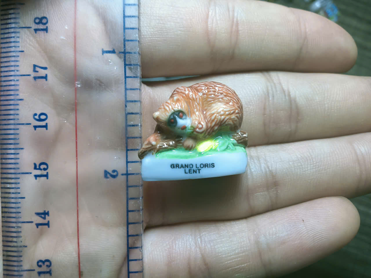 French Fève Miniature Porcelain Figurine – Individual Collectible Slow Loris, Muskox, Salamander & Honeybee King Cake Charm